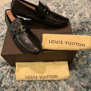 Louis Vuitton Hockenheim Moccasins Black Damier